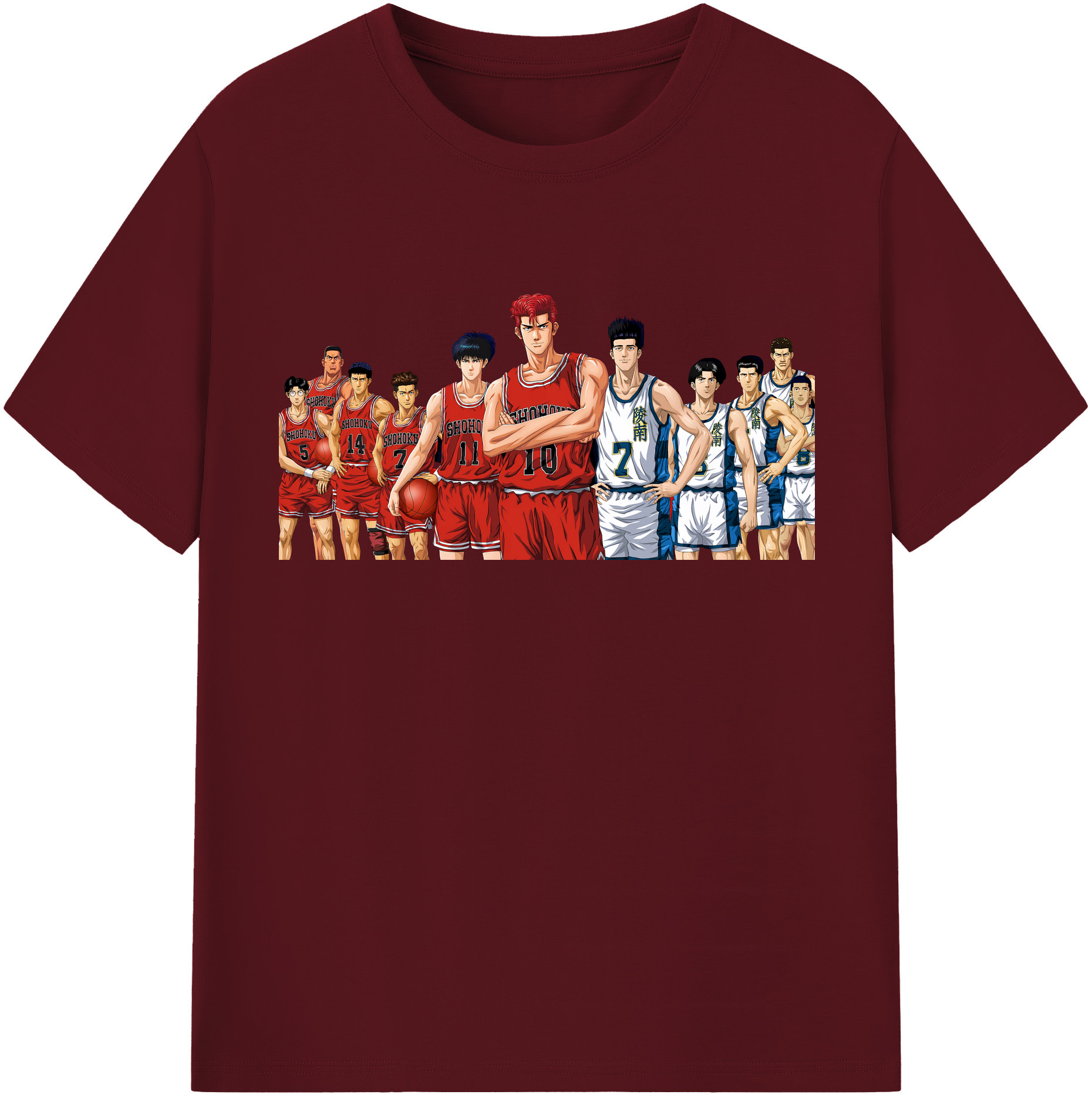 （画像用） SLAM DUNK／スラムダンク 綿100％半袖Tシャツ（フロントプリント）